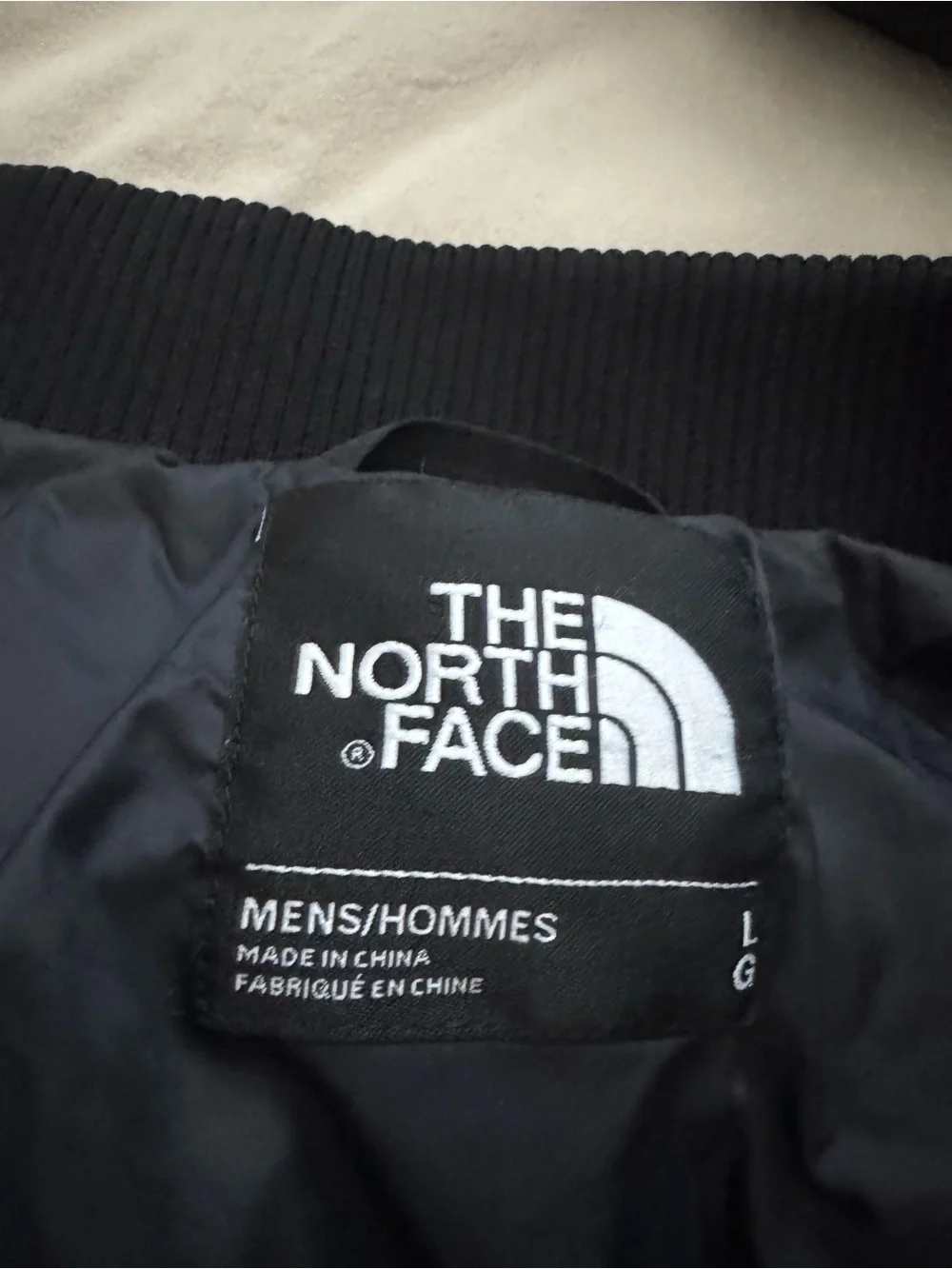 The North Face Men's Black Bomber Puffer Jacket